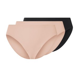 esmara® Dámské kalhotky, 3 kusy (černá/béžová, 3Xl(56/58))