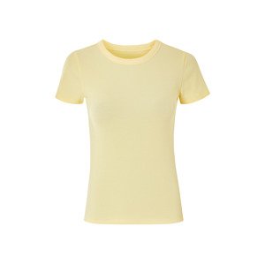 esmara® Dámské vroubkované triko (žlutá, S (36/38))
