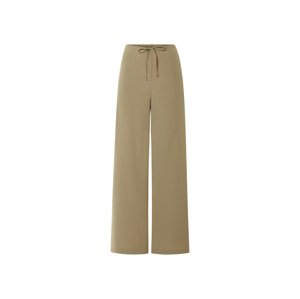 esmara® Dámské kalhoty se širokými nohavicemi (khaki, Xs(32/34))
