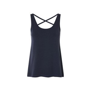 esmara® Dámský top s BIO bavlnou (navy modrá, L (44/46))