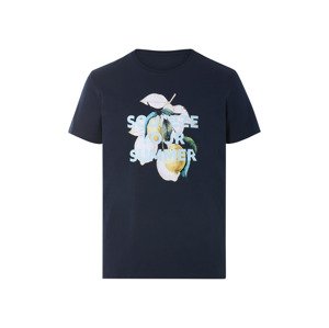 Livergy® Pánské triko, s potiskem (navy modrá, M (48/50))
