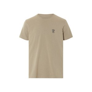 Livergy® Pánské triko, s potiskem (béžová, XL (56/58))