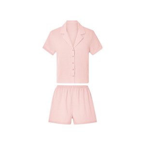 esmara® Dámské mušelínové pyžamo (světle růžová, Xl(48/50))