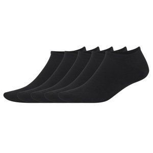 Livergy® Pánské nízké ponožky s BIO bavlnou, 5 párů (černá, 39-42)