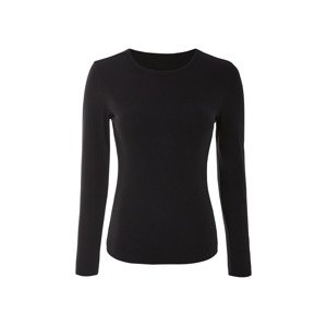 esmara® Dámské triko s dlouhými rukávy (černá, M(40/42))