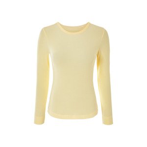 esmara® Dámské triko s dlouhými rukávy (žlutá, Xl(48/50))