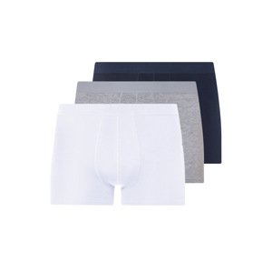 Livergy® Pánské boxerky Xxl, 3 kusy (navy modrá / šedá / bílá, 10/4Xl)
