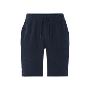 Livergy® Pánské mušelínové kraťasy (navy modrá, M (48/50))