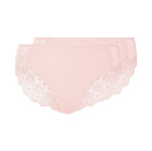 esmara® Dámské kalhotky s krajkou, 2 kusy (růžová, M(40/42))