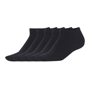 esmara® Dámské nízké ponožky s BIO bavlnou, 5 párů (černá, 39/42)