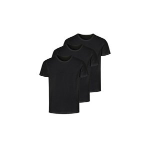 Livergy® Pánské triko s BIO bavlnou, 3 kusy (černá, XL (56/58))