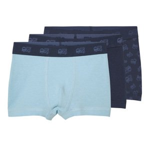 lupilu® Chlapecké boxerky s BIO bavlnou, 3 kusy (navy modrá / světle modrá, 98/104)
