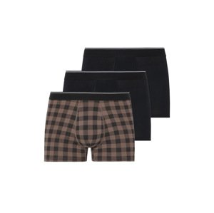 esmara Men Pánské boxerky, 3 kusy (černá/hnědá, 5/M)