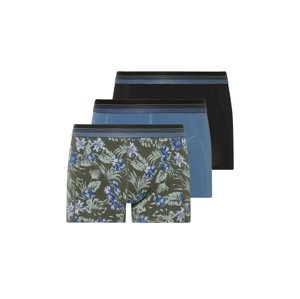 Livergy® Pánské boxerky, 3 kusy (černá/zelená/modrá, 8/Xxl)