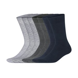 Livergy® Pánské ponožky s BIO bavlnou, 7 párů (šedá / navy modrá, 39-42)