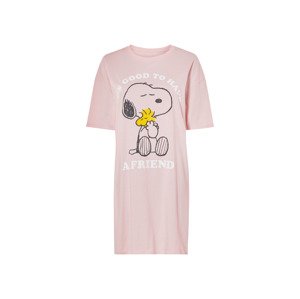 Dámská noční košile, s přestřiženými rukávy (Peanuts, M(40/42))
