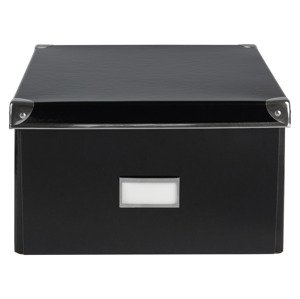 crelando® Úložný box / Sada úložných boxů, 2 kusy (Lx1, černá)