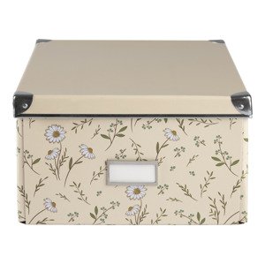 crelando® Úložný box / Sada úložných boxů, 2 kusy (Lx1, béžová)