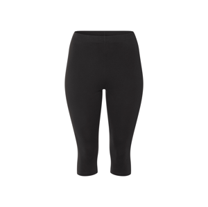 esmara® Dámské capri legíny s BIO bavlnou XXL (černá, L(44/46))