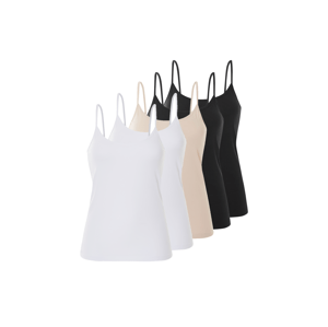 esmara® Dámský top se špagetovými ramínky, 5 kusů (XL (48/50))