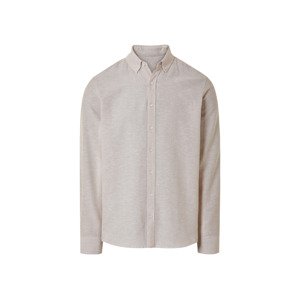 esmara® Pánská lněná košile (béžová, XL (43/44))