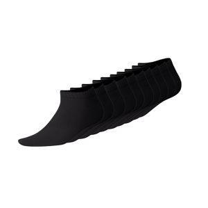 esmara® Dámské nízké ponožky s BIO bavlnou, 10 párů (černá, 35-38)