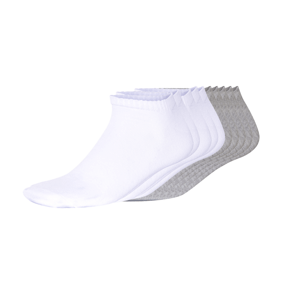 esmara® Pánské nízké ponožky s BIO bavlnou, 10 párů (bílá/šedá, 39-42)
