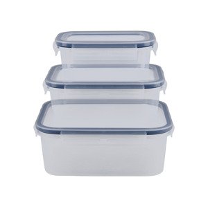Silvercrest® Sada potravinových dóz, 6dílná (obdélníkové a kulaté)