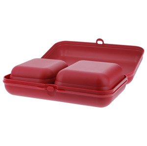 Silvercrest® Sada svačinových boxů, 5dílná (červená)