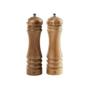 Silvercrest® Mlýnek na sůl a pepř (20 cm, 2dílná sada)