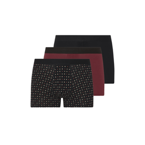 esmara Men Pánské boxerky, 3 kusy (černá/bordó, 7/Xl)