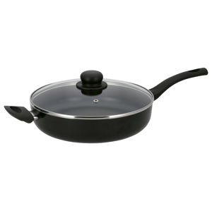 Silvercrest® Hliníková pánev s poklicí Alu Noir, Ø 28 cm