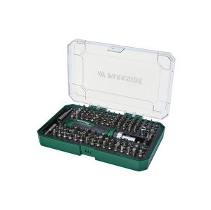 Parkside® Sada bitů pro ráčnový šroubovák, 115dílná
