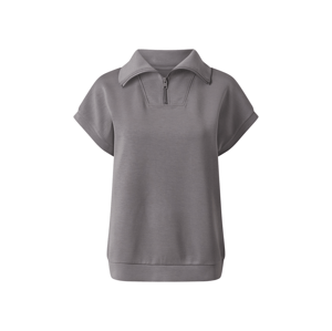esmara® Dámská mikina, krátký rukáv (šedá, S (36/38))