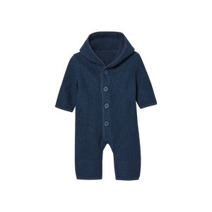 lupilu® Dětský overal s merino vlnou (modrá, 74/80)