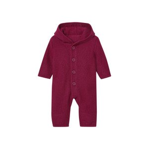 lupilu® Dětský overal s merino vlnou (bordó, 74/80)