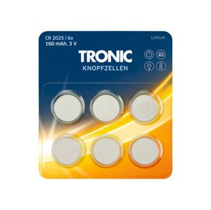 Tronic® Knoflíková baterie (lithiové baterie Cr2025)