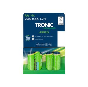 Tronic® Nabíjecí baterie Ni-MH Ready 2 Use, 4 kusy (aku AA)