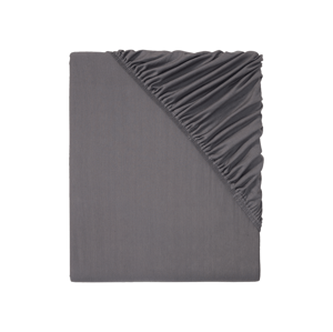 Livarno home Žerzejové napínací prostěradlo, 90-100 x 200 cm (tmavě šedá)