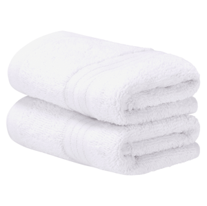 Livarno home Froté ručník pro hosty, 30 x 50 cm, 500 g/m², 2 kusy (bílá)