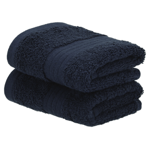 Livarno home Froté ručník pro hosty, 30 x 50 cm, 500 g/m², 2 kusy (navy modrá)