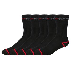 Parkside® Pánské pracovní ponožky, 5 párů (černá/červená, 39-42)