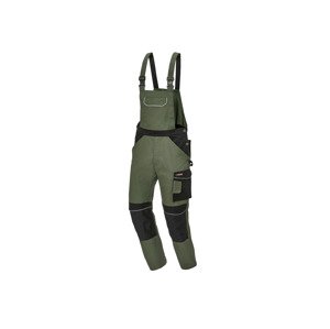 Parkside Performance® Pánské pracovní kalhoty s laclem (tmavě zelená, 50)