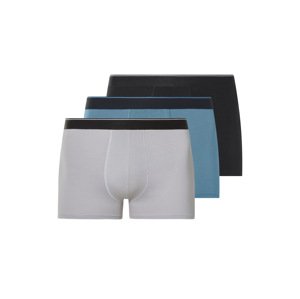 esmara Men Pánské boxerky Xxl, 3 kusy (černá/modrá/šedá, 8/Xxl)