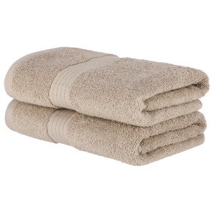 Livarno home Froté ručník, 50 x 100 cm, 500 g/m², 2 kusy (přírodní béžová)