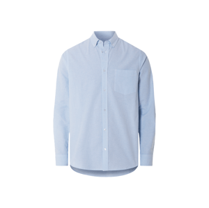 esmara Men Pánská volnočasová košile Oxford (modrá/bílá, XL (43/44))