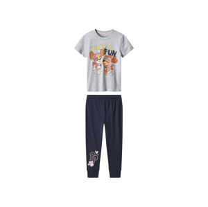 Dívčí pyžamo Tlapková patrola (šedá / navy modrá, 98/104)