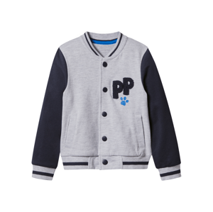 Dětská college bunda Tlapková patrola (šedá / navy modrá, 110/116)