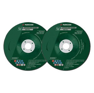 Parkside® Sada řezných a hrubovacích kotoučů / Diamantový řezný kotouč (hrubovací kotouče na kov, 2 kusy)