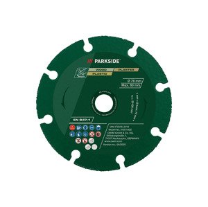 Parkside® Sada řezných a hrubovacích kotoučů / Diamantový řezný kotouč (vícenásobný řezný kotouč, 76 mm)